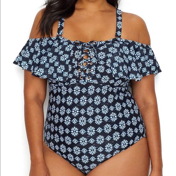 Raisins Other - Raisins Curve Plus Size Cubana Bandeau One-Piece